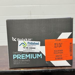 Polykar E-Series Garbage Bags, 22 X 24, Utility, Black - 500/CS