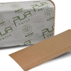 Pur Value Single Fold Paper Towel - Kraft - 16 x 250 sheets/case