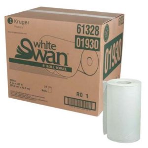 White Swan Roll Towel - 24 x 205' rolls per case
